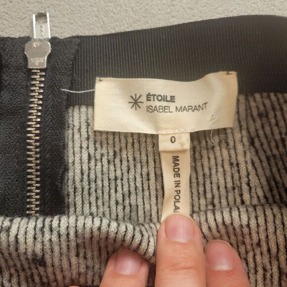 Isabel Marant Etoile Vintage Virgin Wool Mini Skirt Size 0 - Picture 2 of 6